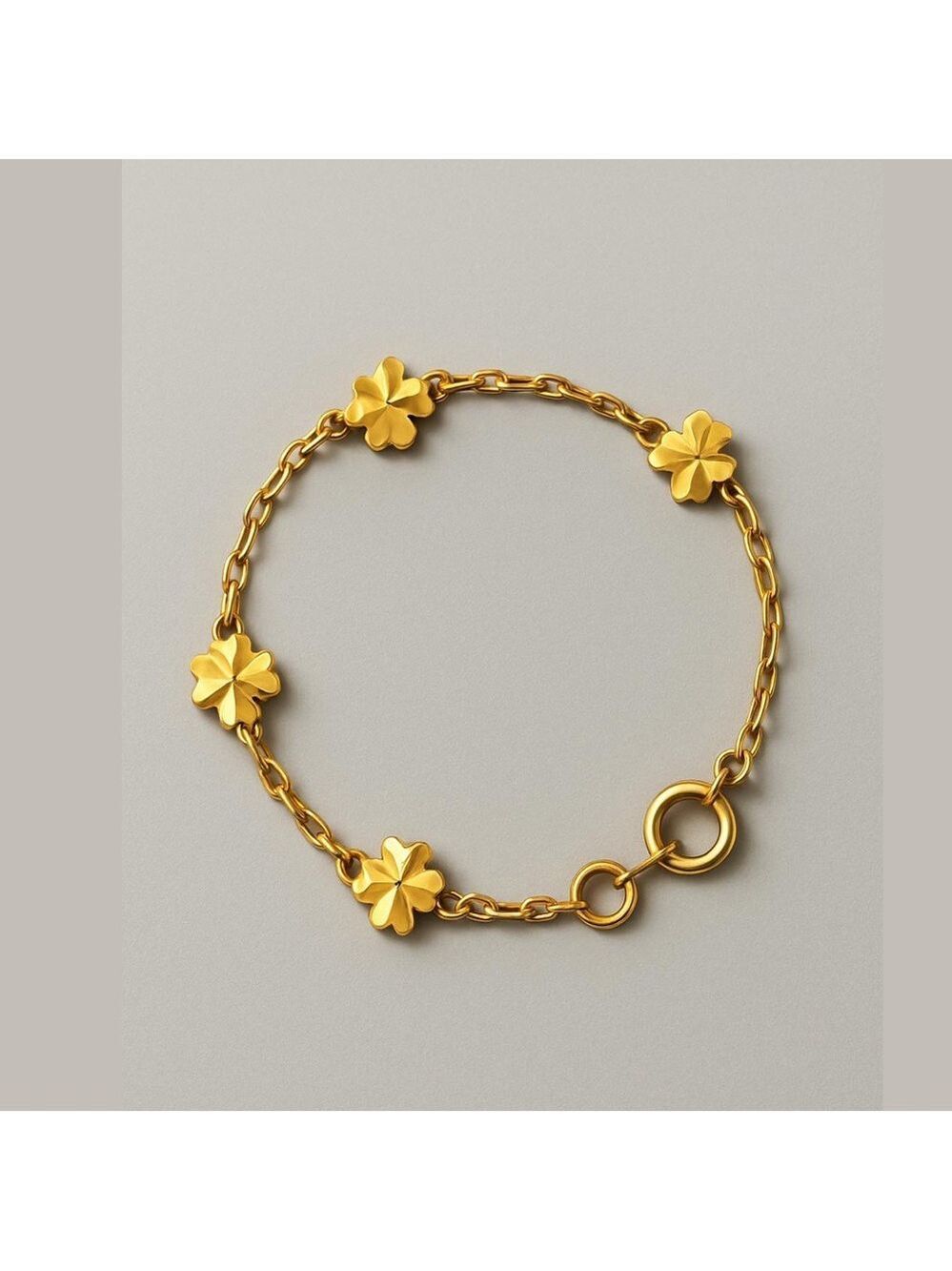 Gold Clover Bracelet